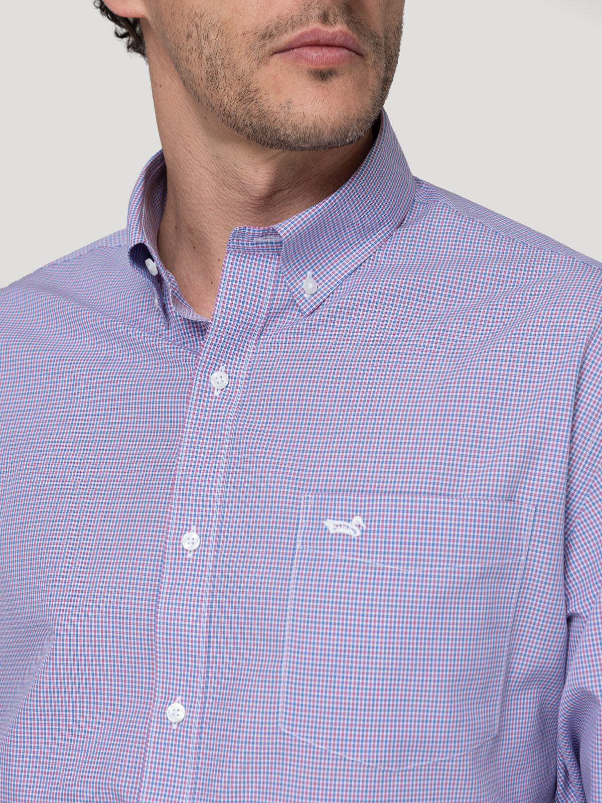 Camisa Cuello Button-Down Hombre Wf Pb Rojo Rockford