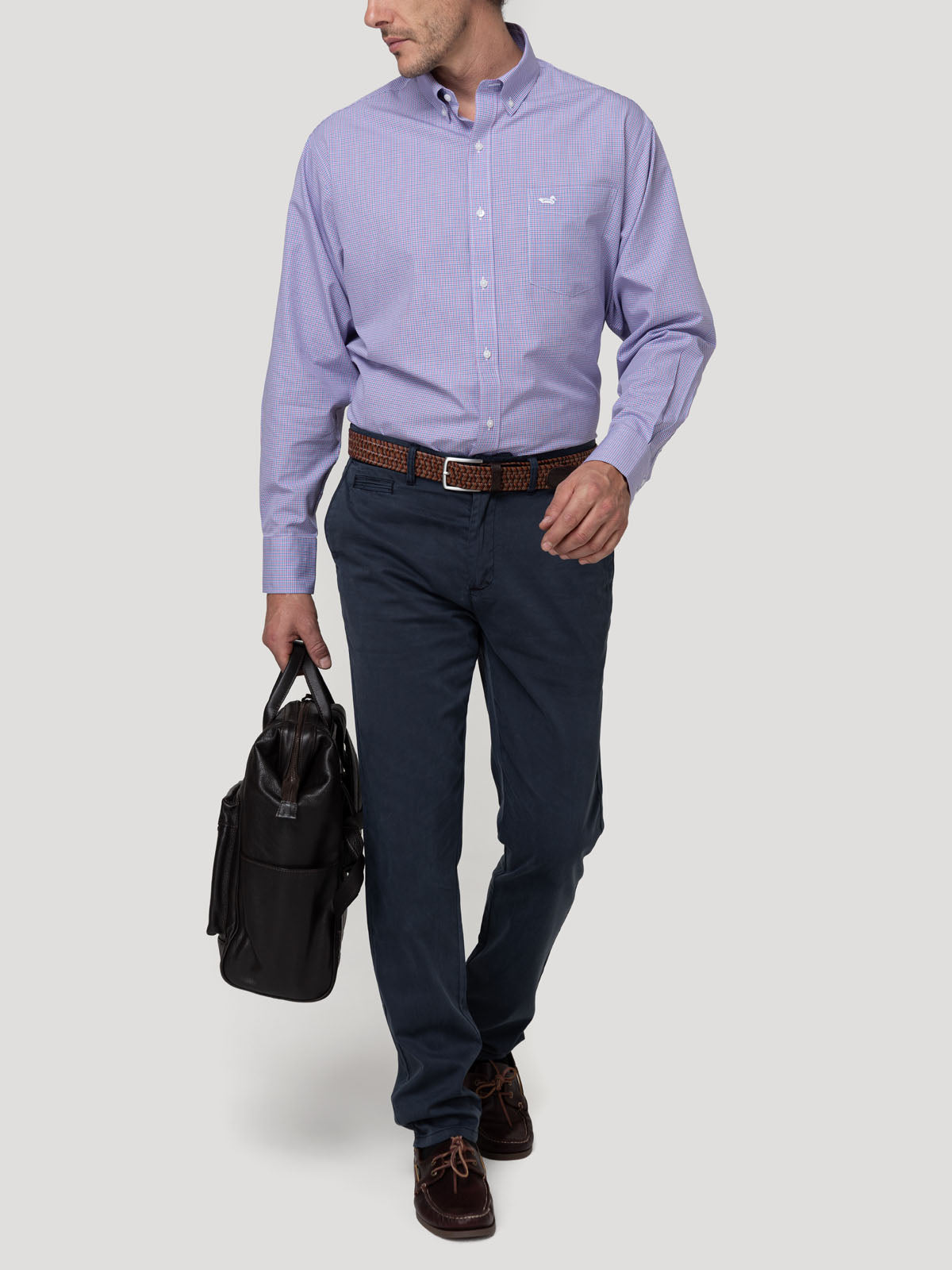 Camisa Cuello Button-Down Hombre Wf Pb Rojo Rockford