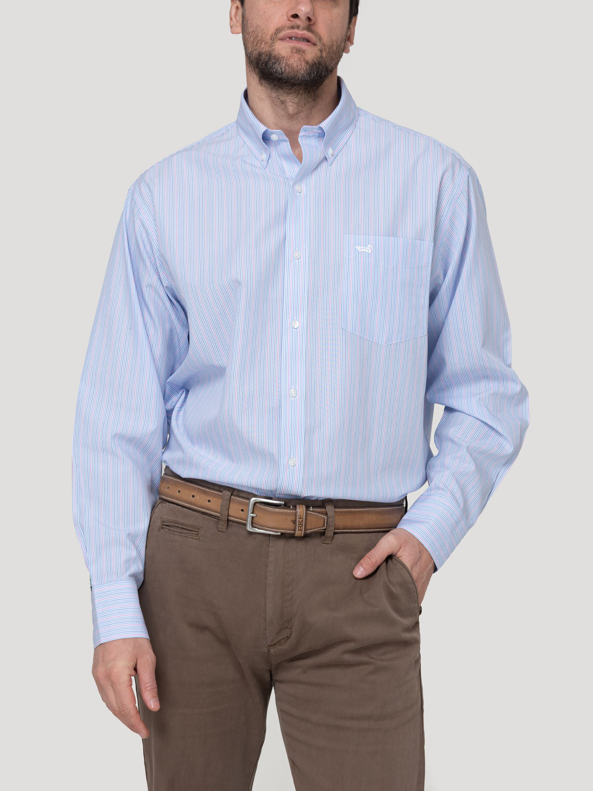 Camisa Cuello Button-Down Hombre Wf Pb Multicolor Rockford