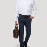 Camisa Cuello Italiano Hombre Wor Travel Blanco Rockford
