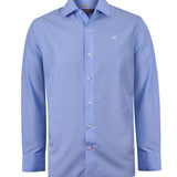 Camisa Cuello Italiano Hombre Wf Pc Azul Rockford