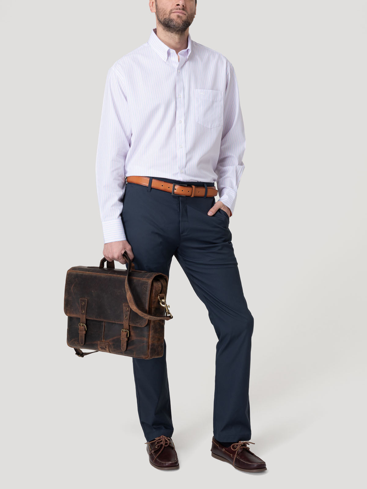 Camisa Cuello Button-Down Hombre Wf Pb Rosado Rockford