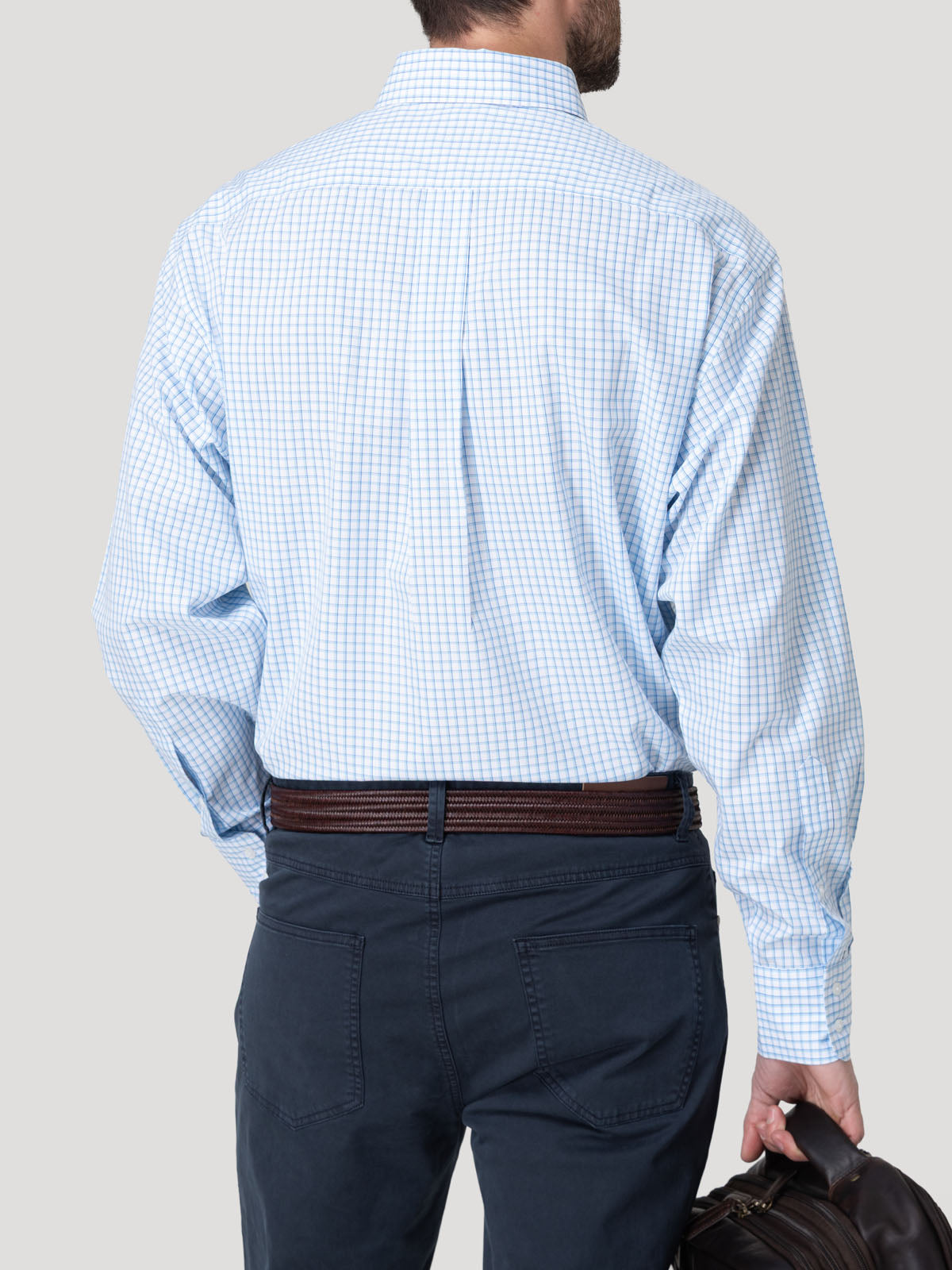 Camisa Cuello Button-Down Hombre Wf Pb Celeste Rockford
