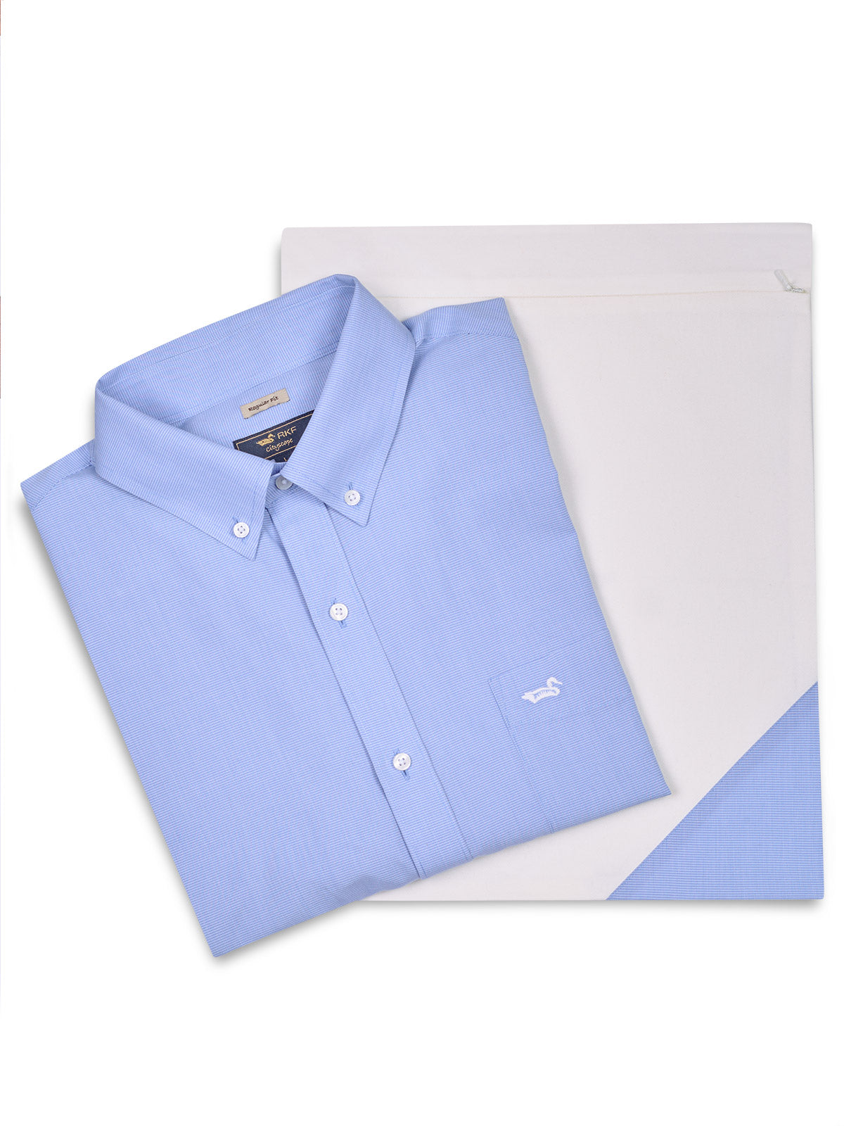 Camisa Cuello Button-Down Hombre Wf Pb Azul Rockford