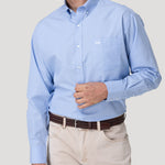 Camisa Cuello Button-Down Hombre Wf Pb Azul Rockford