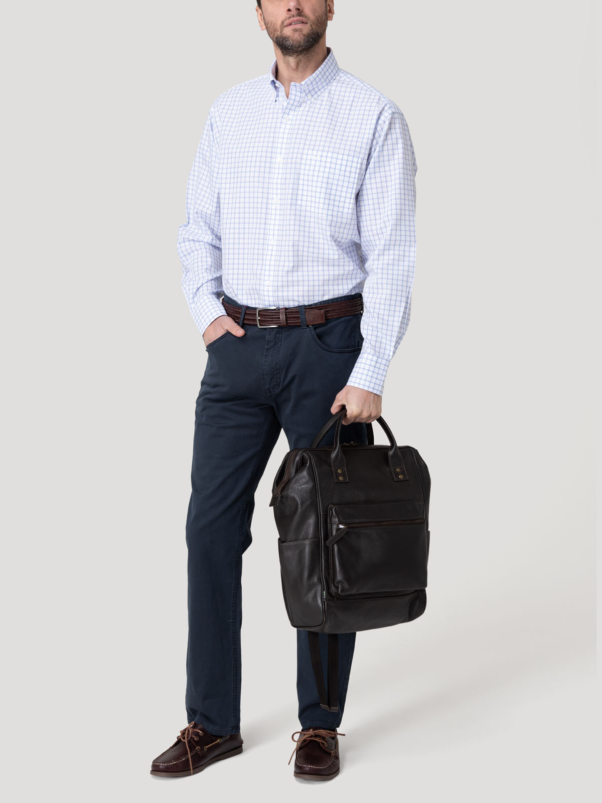 Camisa Cuello Button-Down Hombre Wf Pb Lila Rockford