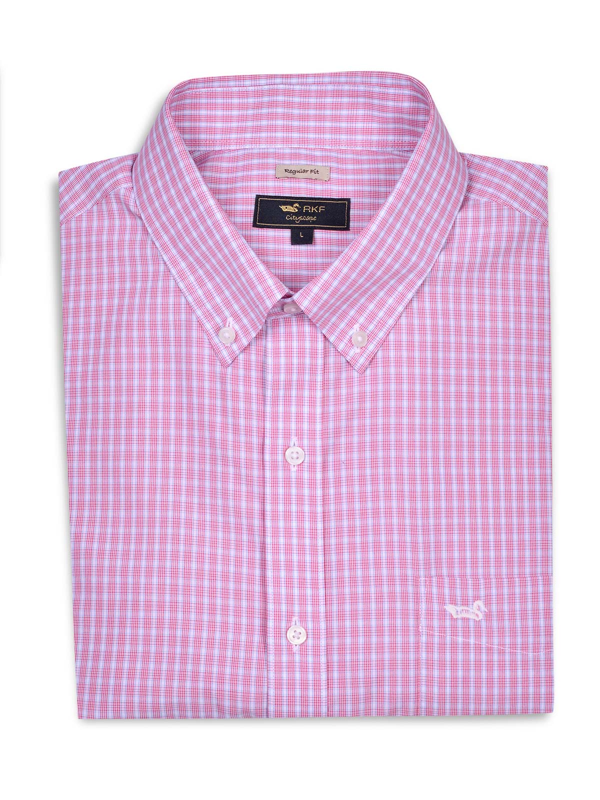 Camisa Cuello Button-Down Hombre Wf Pb Rojo Rockford