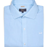 Camisa Cuello Italiano Hombre Wf Pc Azul Rockford