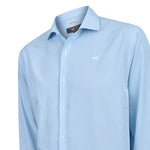 Camisa Cuello Italiano Hombre Wf Pc Azul Rockford