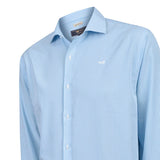 Camisa Cuello Italiano Hombre Wf Pc Azul Rockford