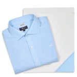 Camisa Cuello Italiano Hombre Wf Pc Azul Rockford