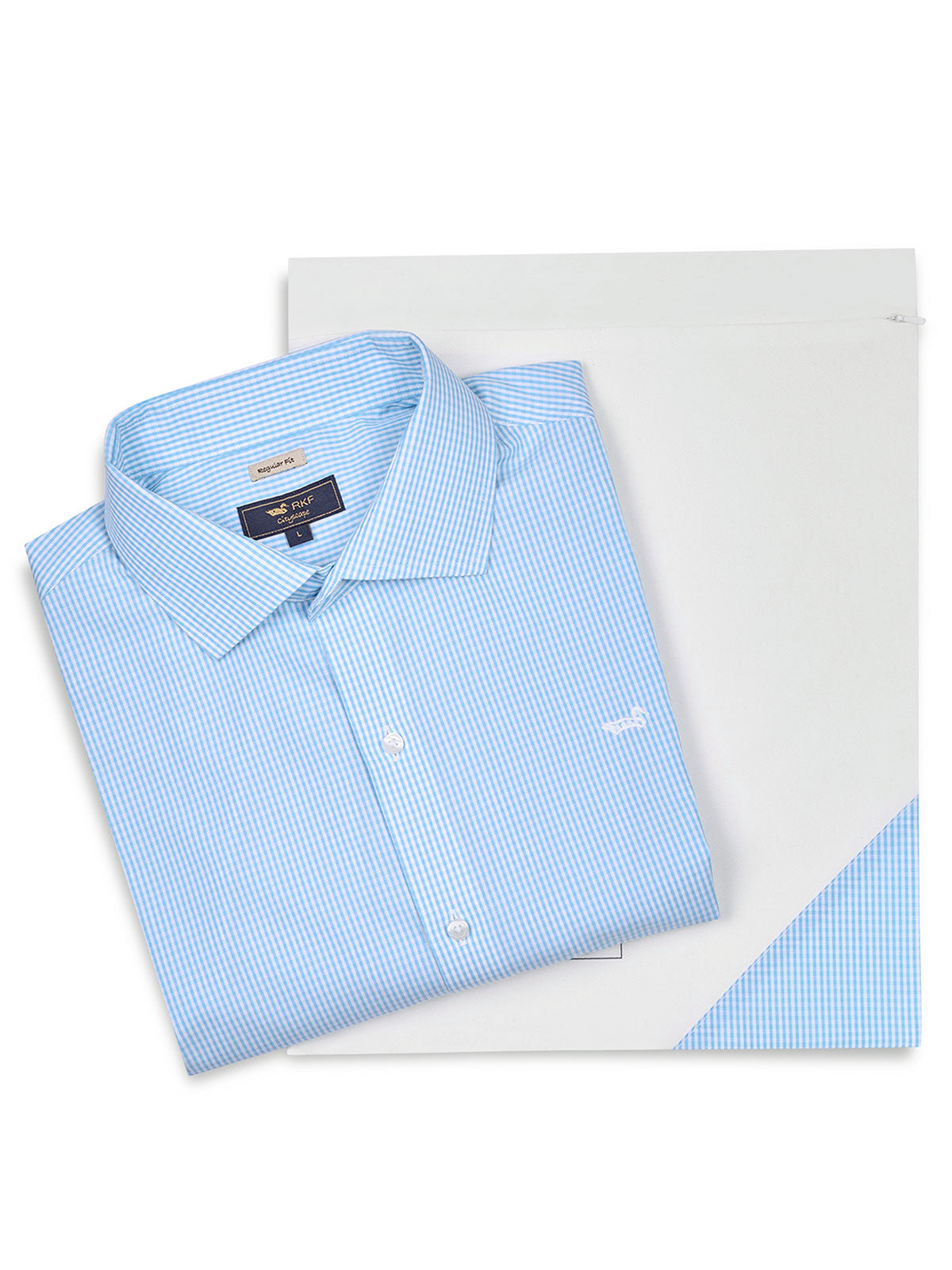 Camisa Cuello Italiano Hombre Wf Pc Azul Rockford