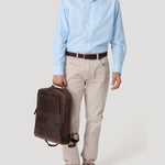 Camisa Cuello Italiano Hombre Wf Pc Azul Rockford