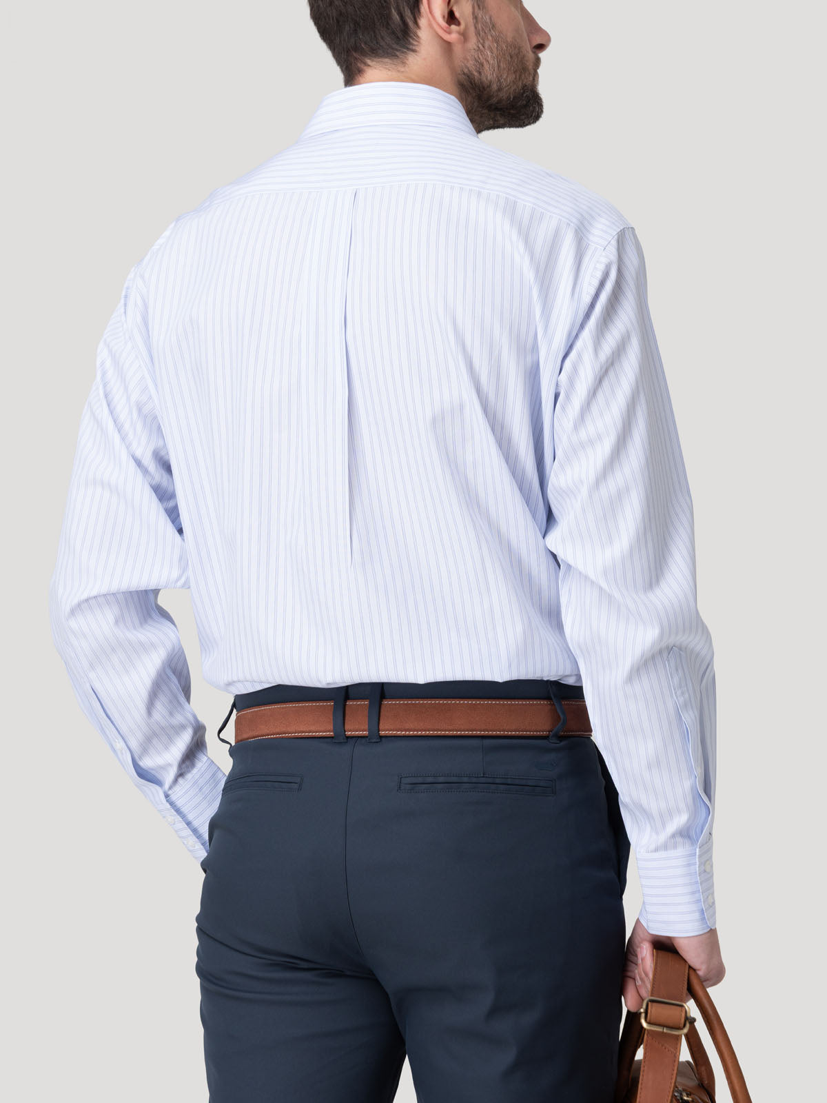 Camisa Cuello Italiano Hombre Wf Pc Gris Rockford