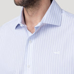 Camisa Cuello Italiano Hombre Wf Pc Gris Rockford