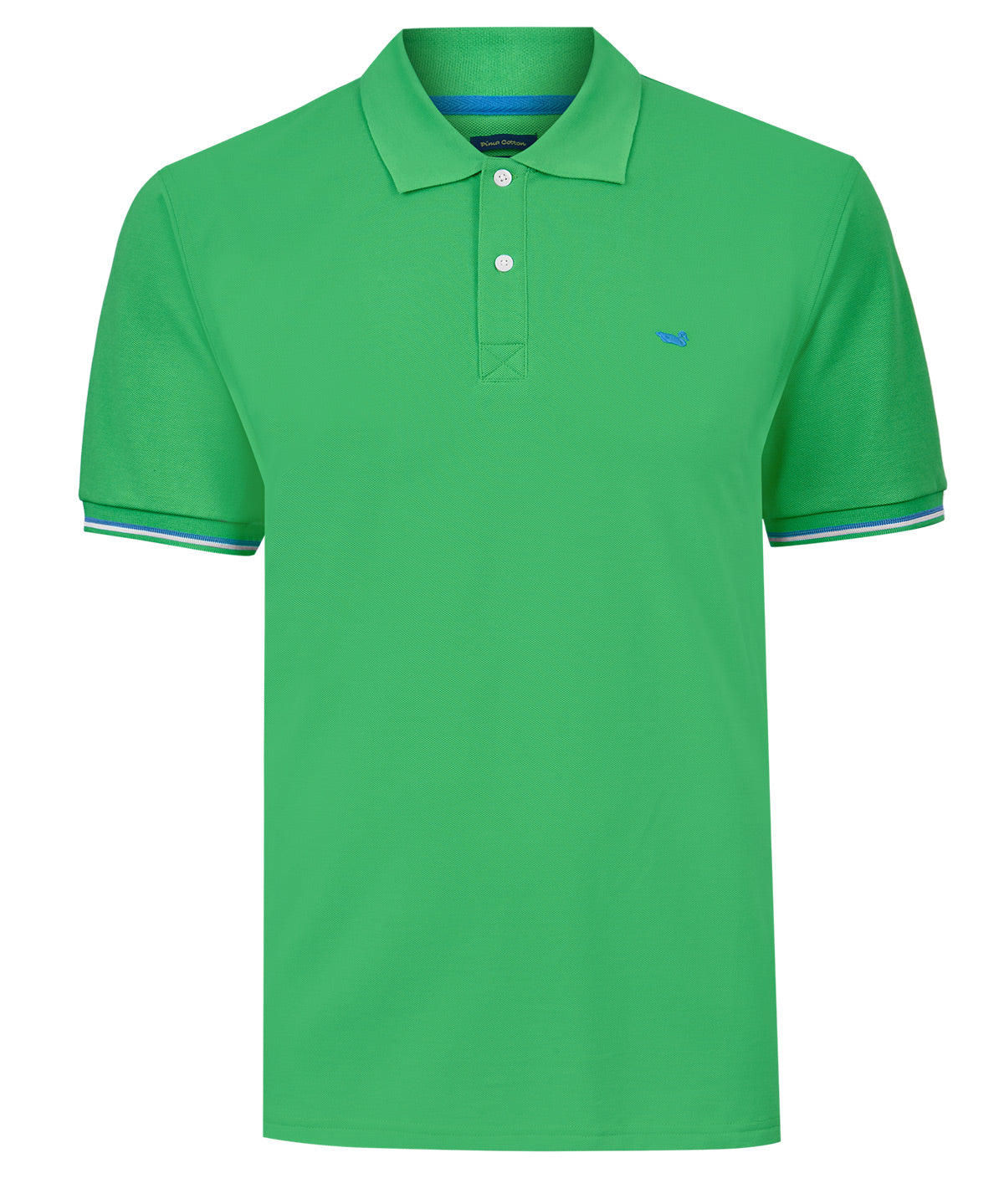 Polera Algodón Pima Hombre Mitchell Verde Rockford