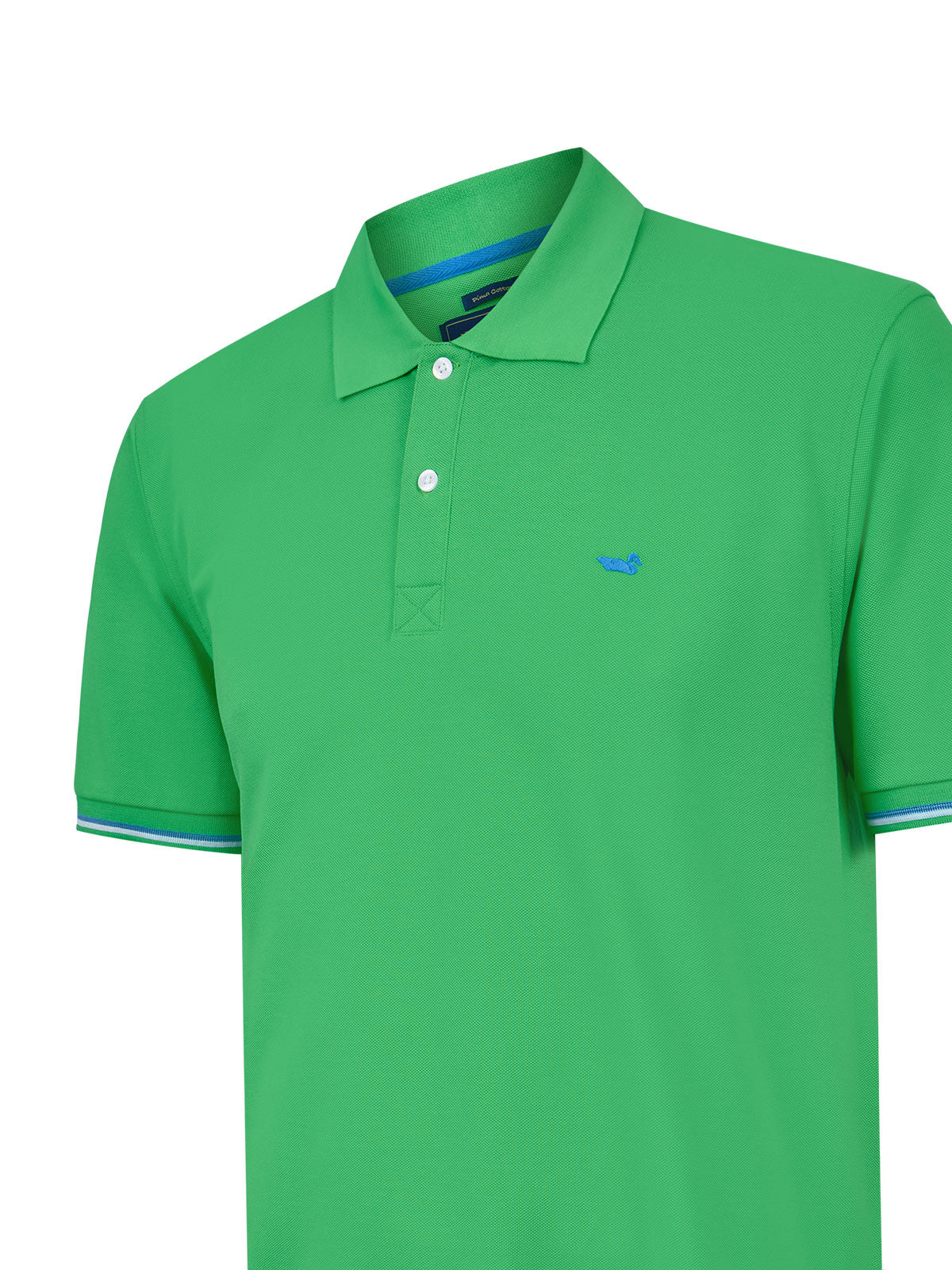Polera Algodón Pima Hombre Mitchell Verde Rockford