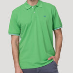 Polera Algodón Pima Hombre Mitchell Verde Rockford