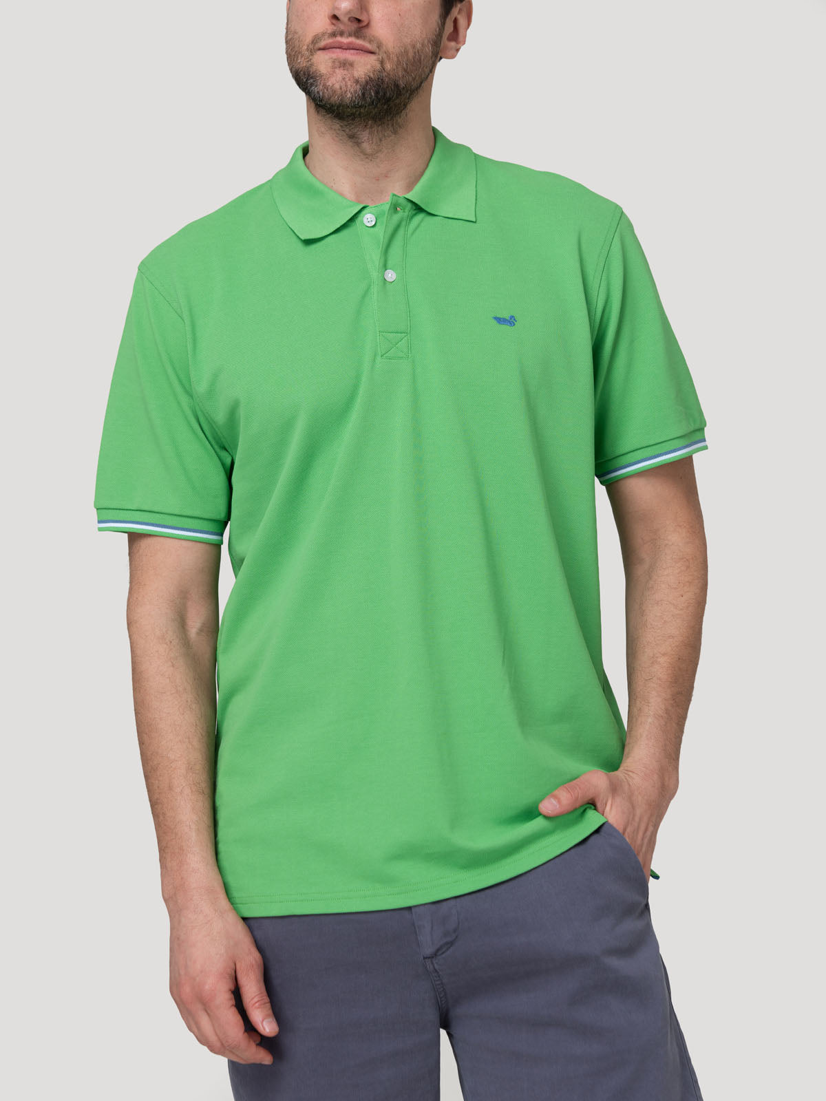 Polera Algodón Pima Hombre Mitchell Verde Rockford