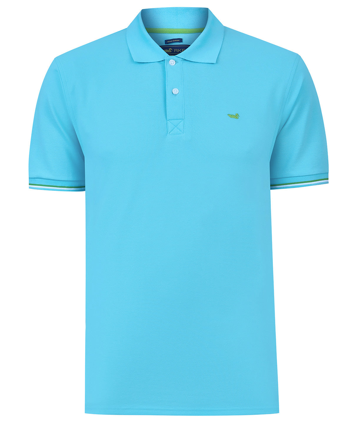 Polera Algodón Pima Hombre Mitchell Indigo Rockford