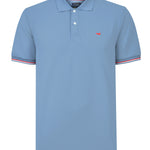 Polera Algodón Pima Hombre Mitchell Celeste Rockford
