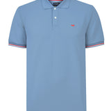 Polera Algodón Pima Hombre Mitchell Celeste Rockford
