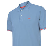 Polera Algodón Pima Hombre Mitchell Celeste Rockford