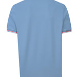 Polera Algodón Pima Hombre Mitchell Celeste Rockford