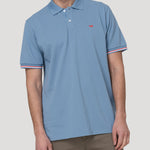 Polera Algodón Pima Hombre Mitchell Celeste Rockford