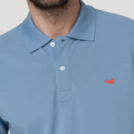 Polera Algodón Pima Hombre Mitchell Celeste Rockford