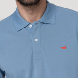 Polera Algodón Pima Hombre Mitchell Celeste Rockford