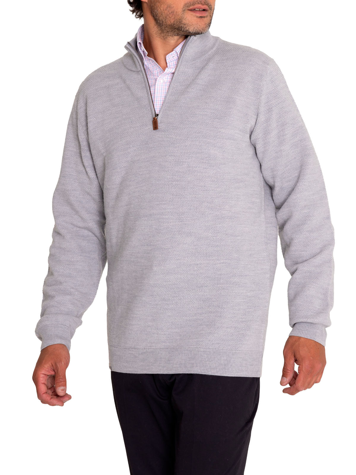 Sweater Lana Merino Hombre Massa Gris Rockford