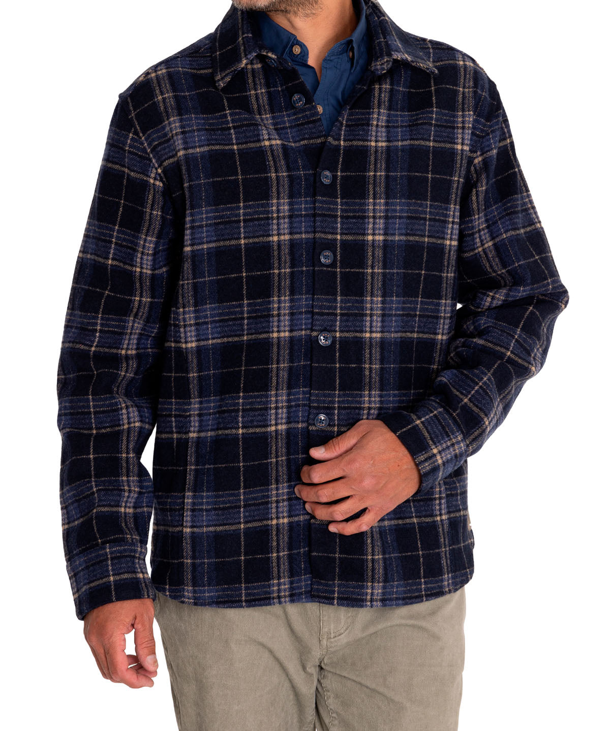 Overshirt Lana Hombre Lumberer Azul Rockford
