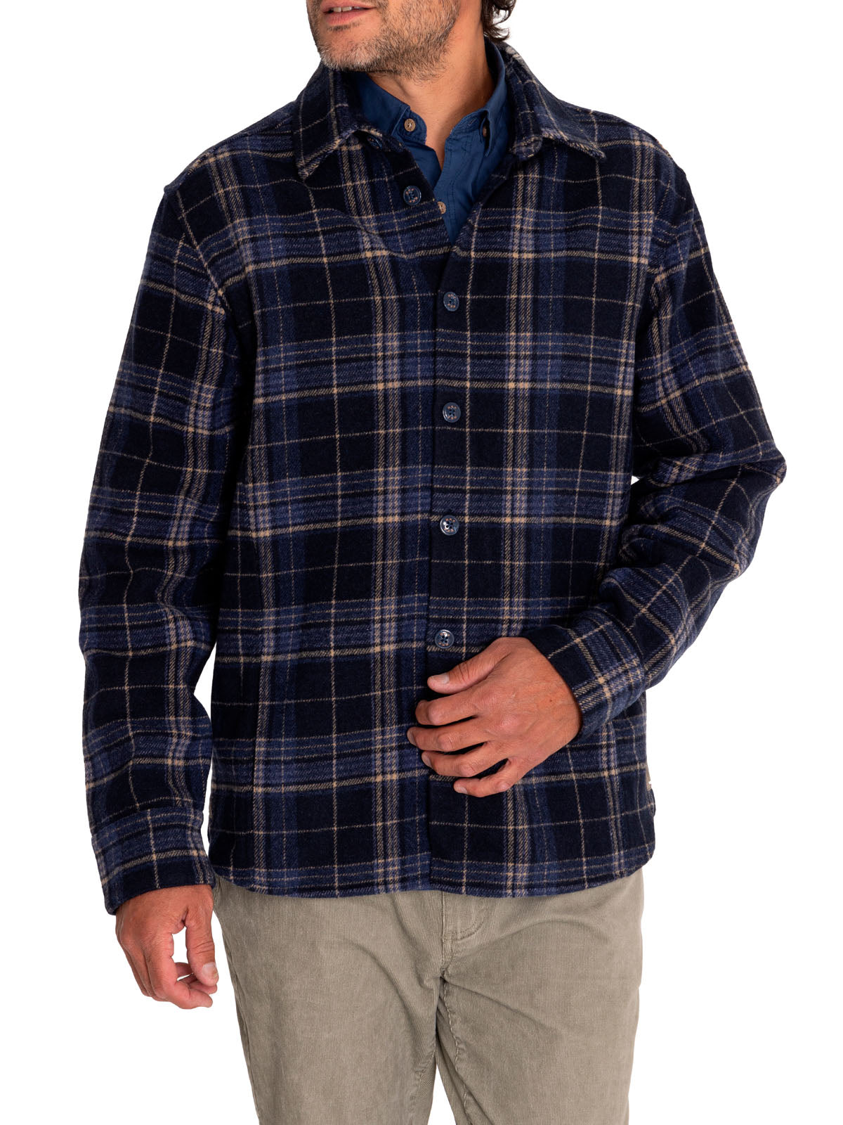 Overshirt Lana Hombre Lumberer Azul Rockford