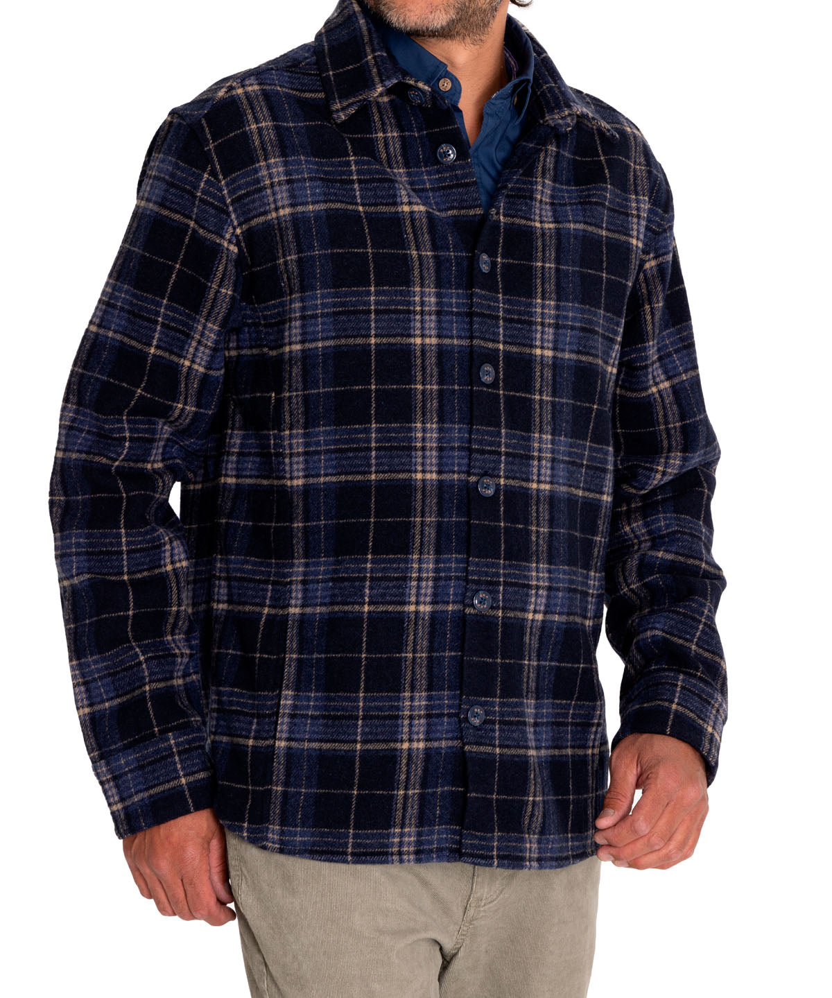 Overshirt Lana Hombre Lumberer Azul Rockford