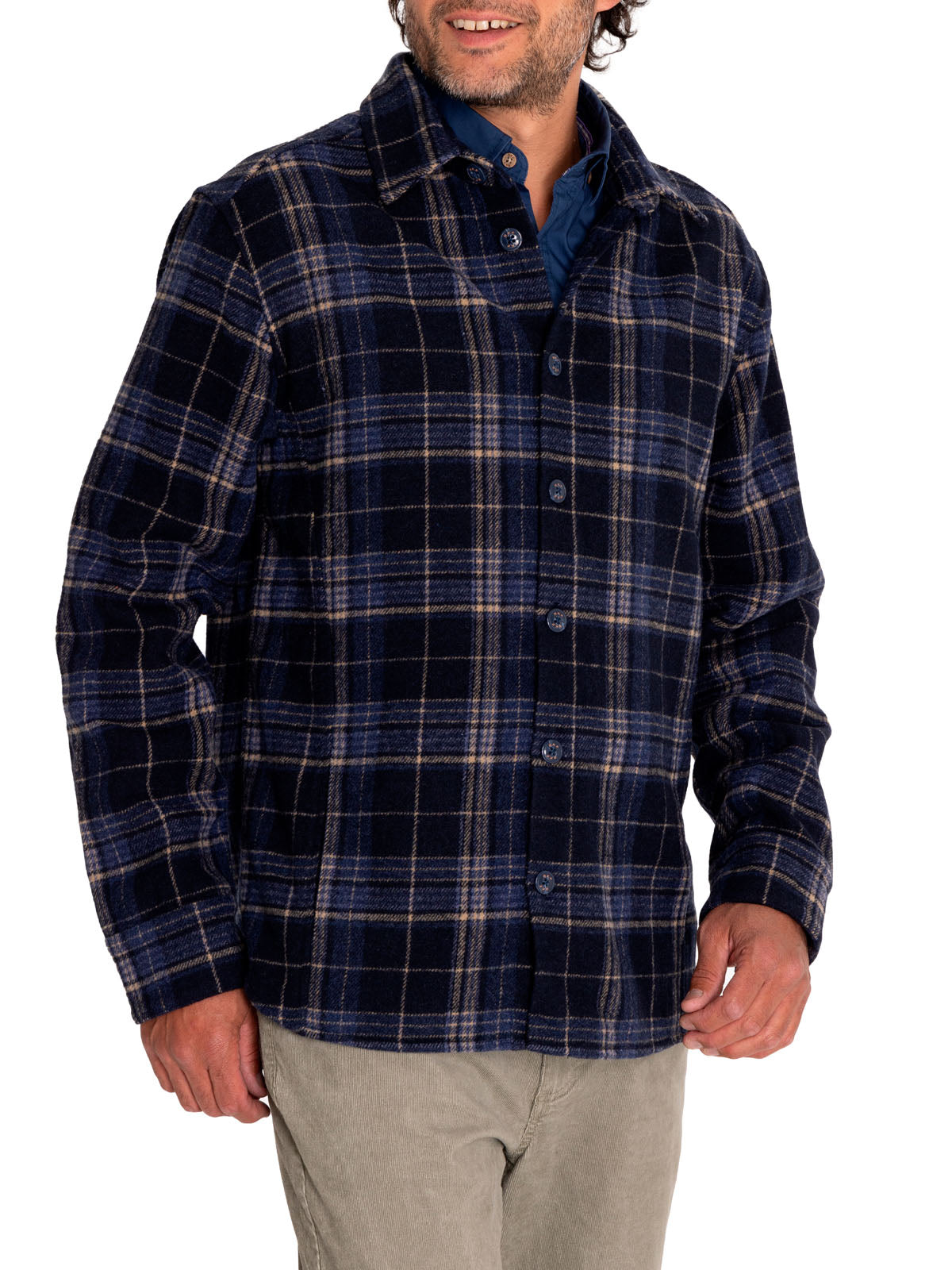 Overshirt Lana Hombre Lumberer Azul Rockford