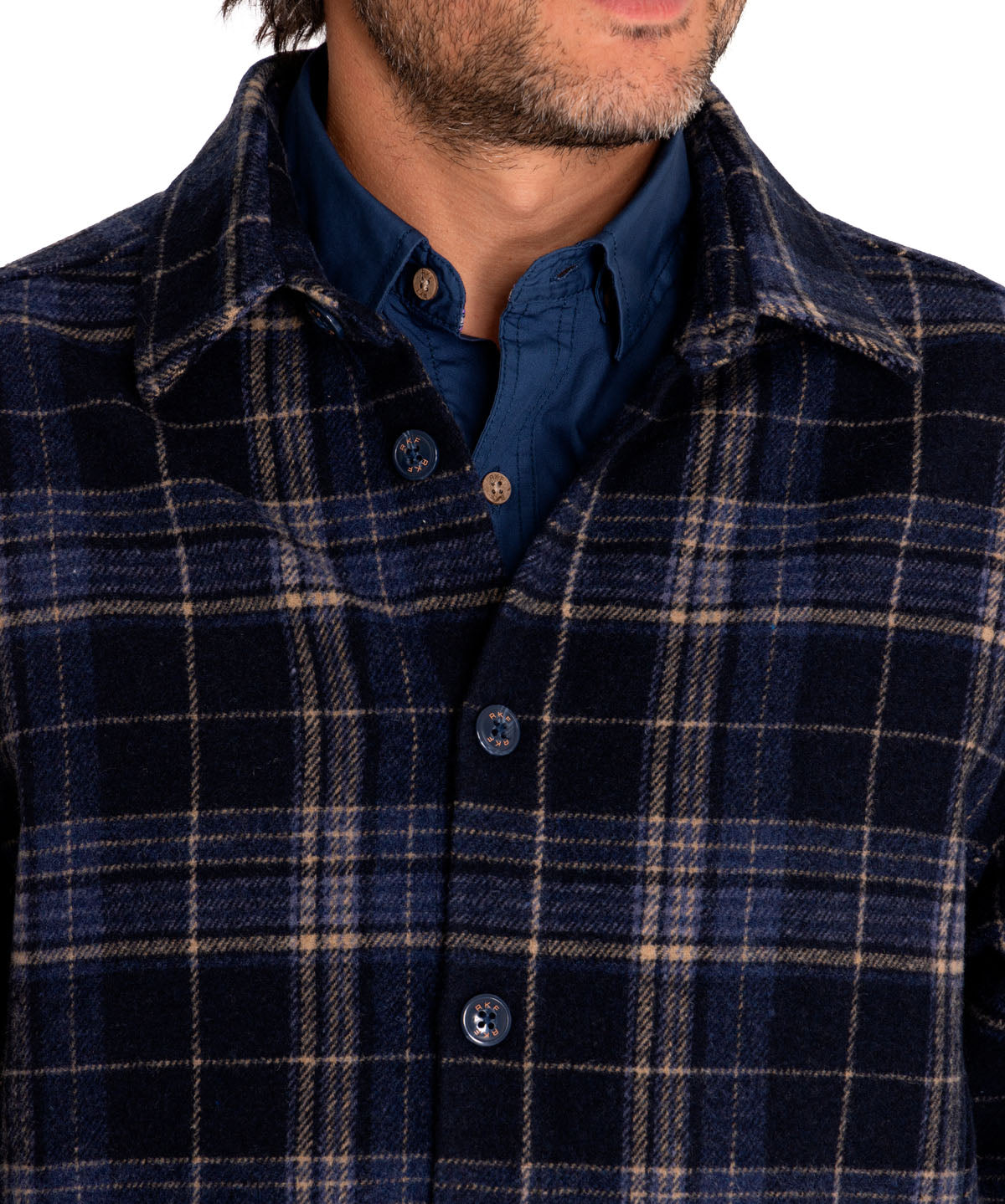 Overshirt Lana Hombre Lumberer Azul Rockford