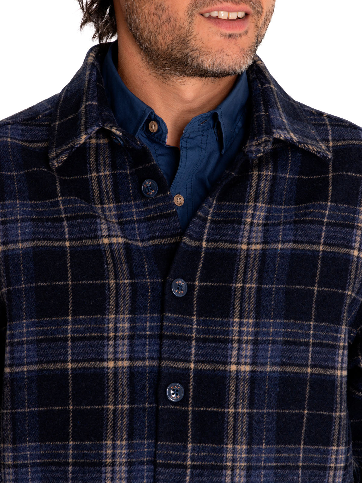 Overshirt Lana Hombre Lumberer Azul Rockford