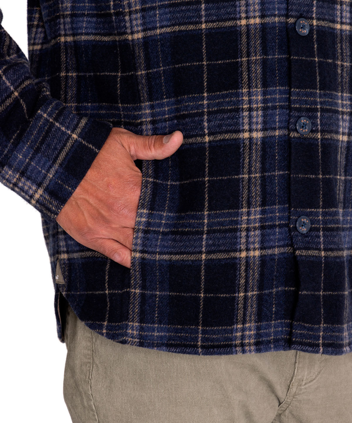Overshirt Lana Hombre Lumberer Azul Rockford