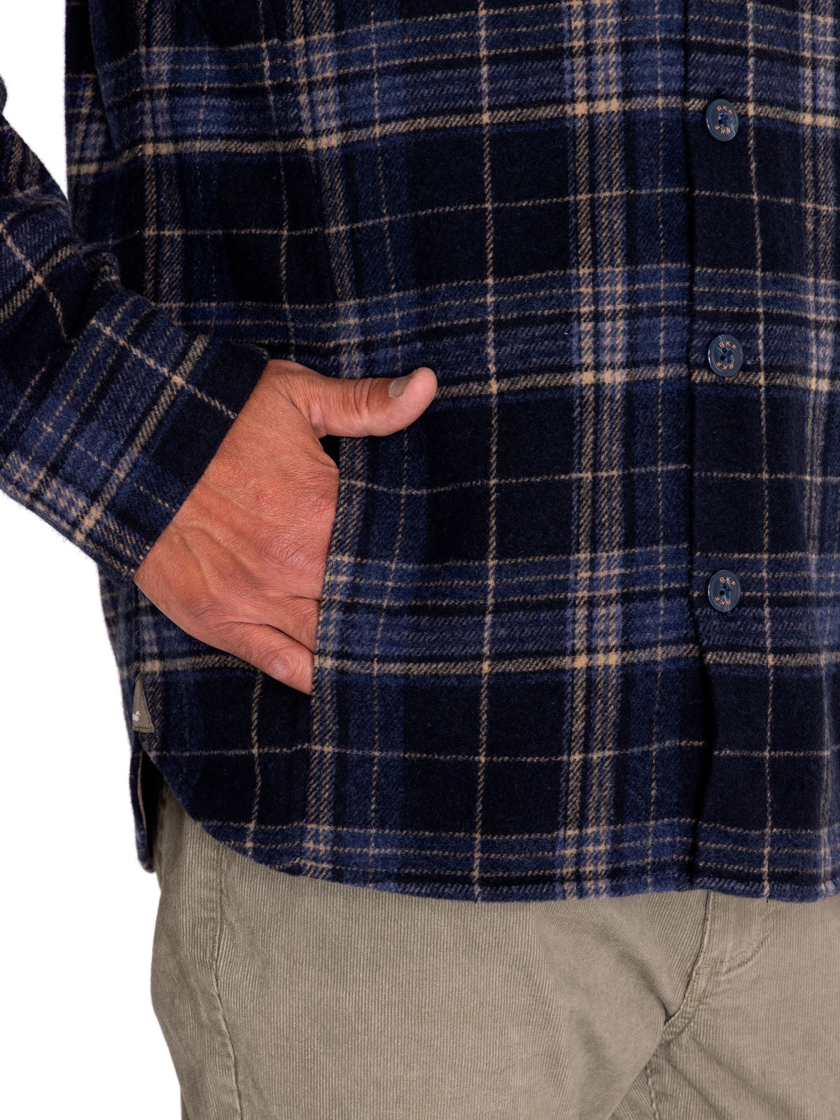 Overshirt Lana Hombre Lumberer Azul Rockford