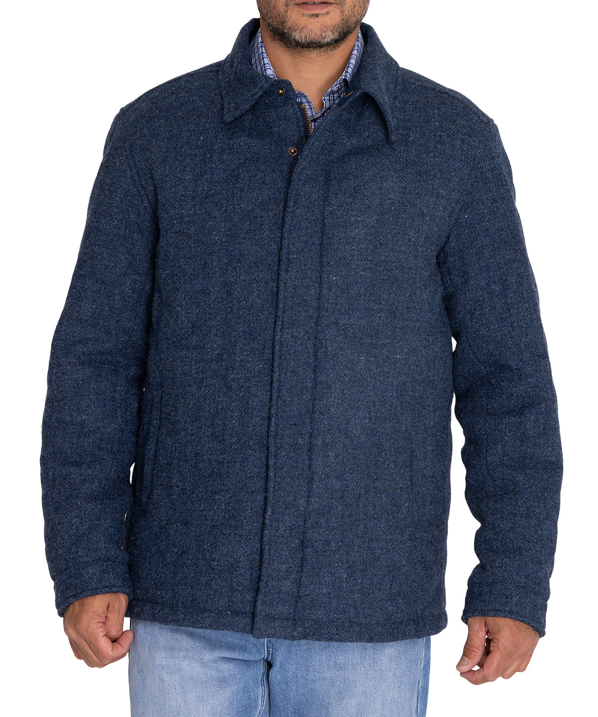 Chaqueta Harris Tweed Hombre Harris Azul Rockford