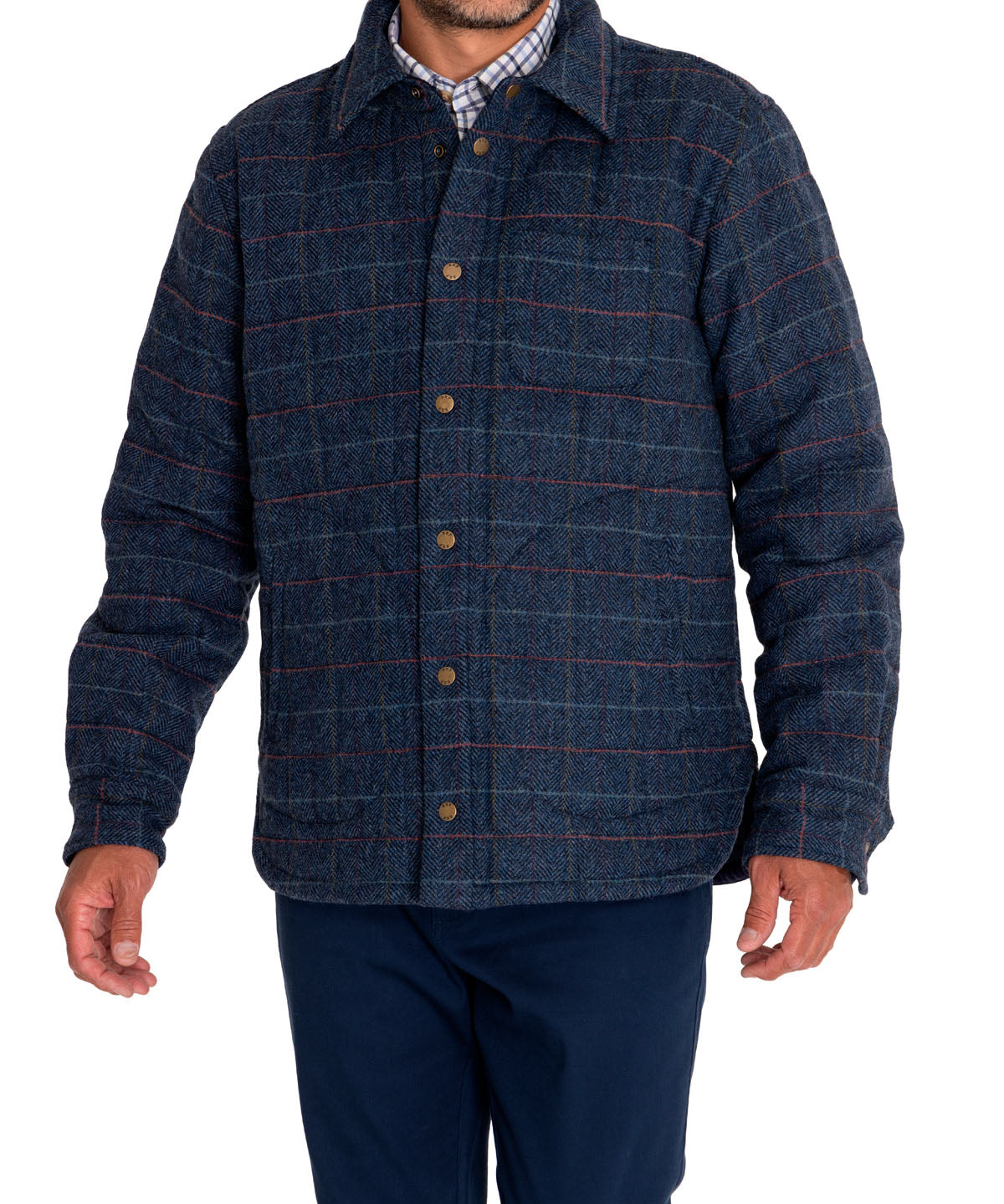 Chaqueta Lana Hombre Lewis Azul Rockford