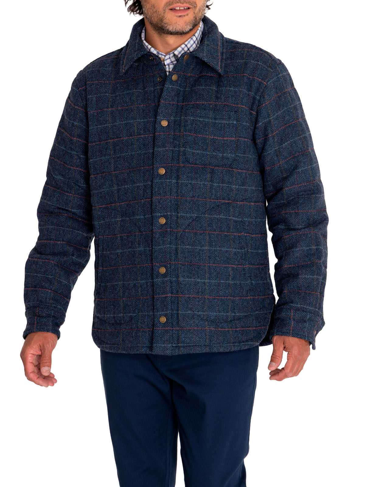 Chaqueta Lana Hombre Lewis Azul Rockford