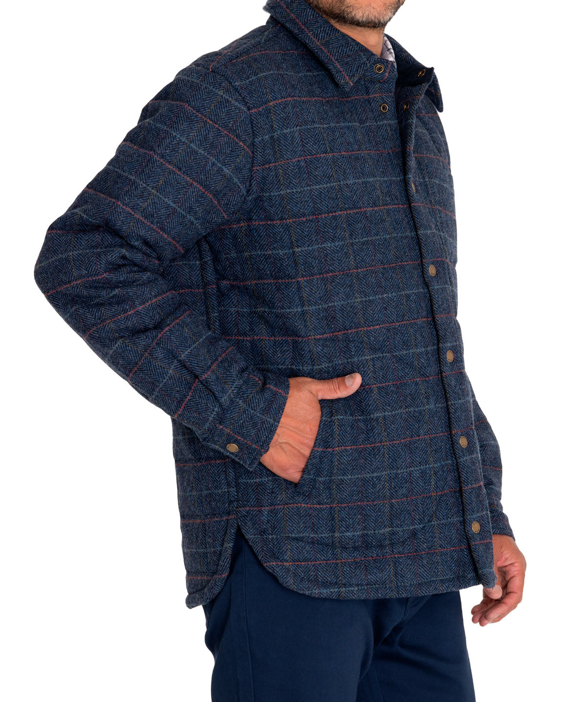 Chaqueta Lana Hombre Lewis Azul Rockford