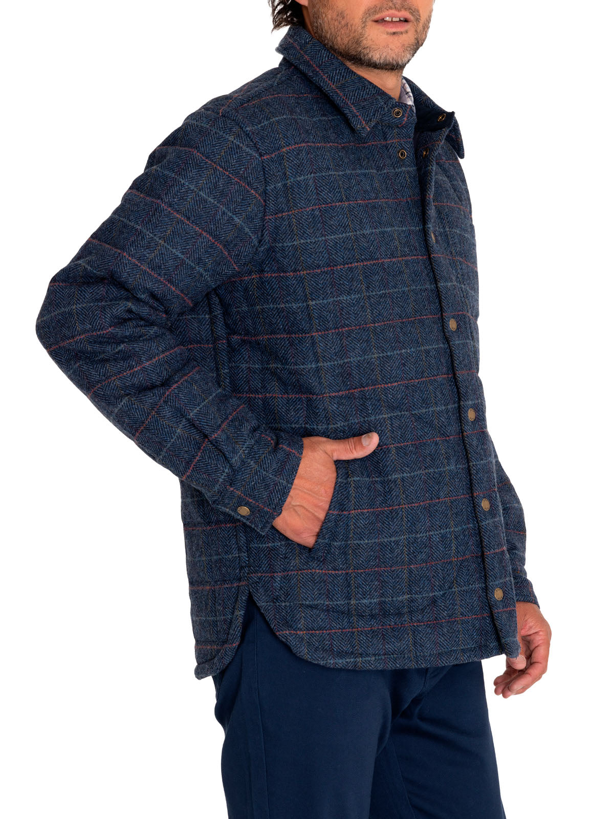 Chaqueta Lana Hombre Lewis Azul Rockford