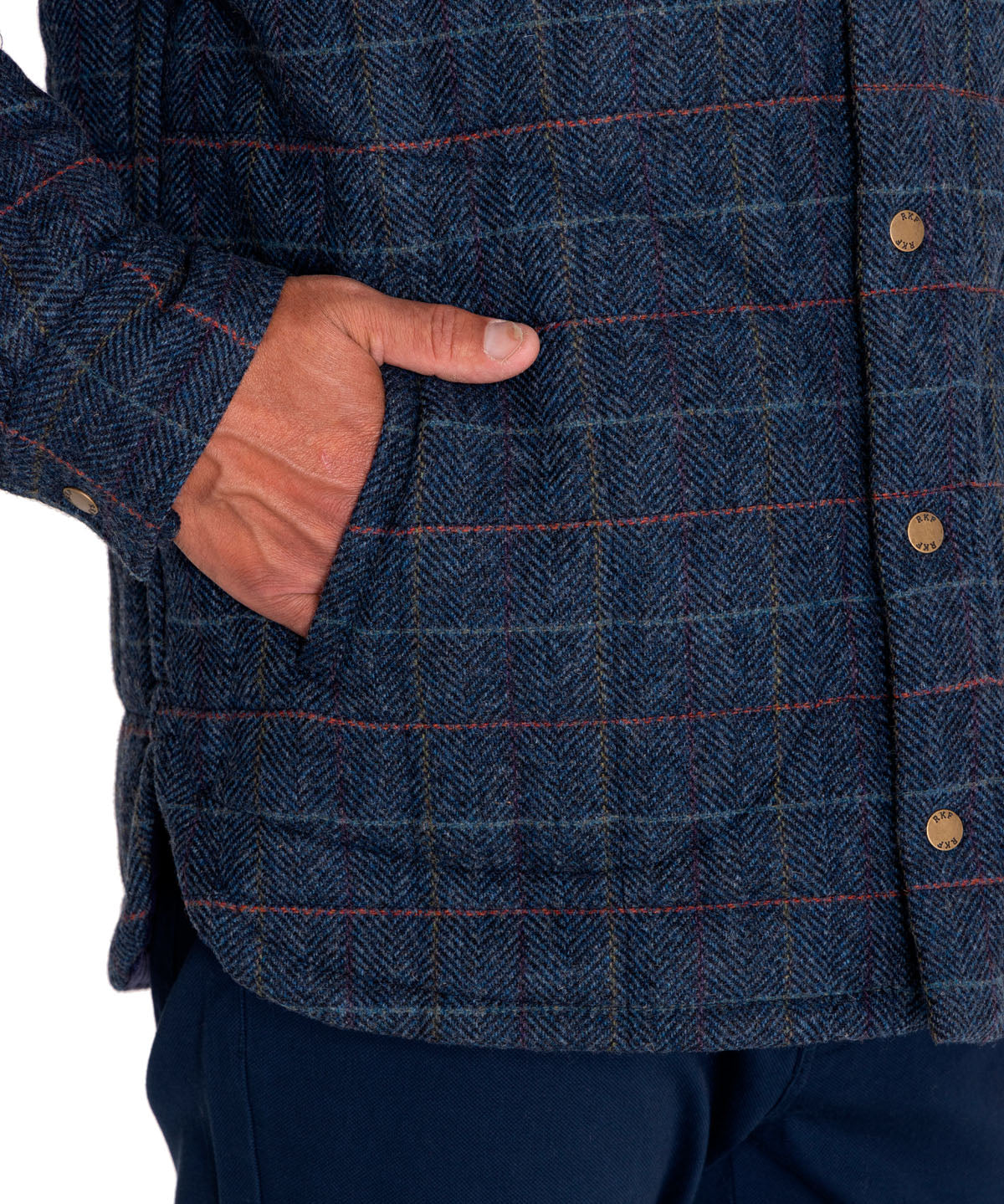 Chaqueta Lana Hombre Lewis Azul Rockford
