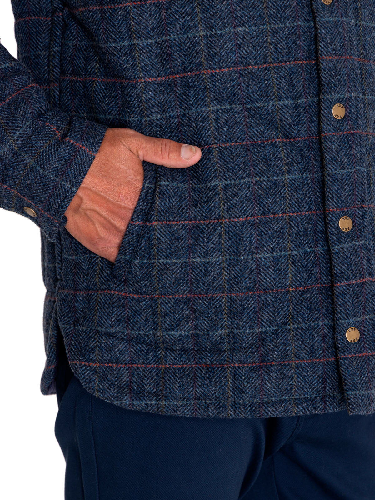 Chaqueta Lana Hombre Lewis Azul Rockford