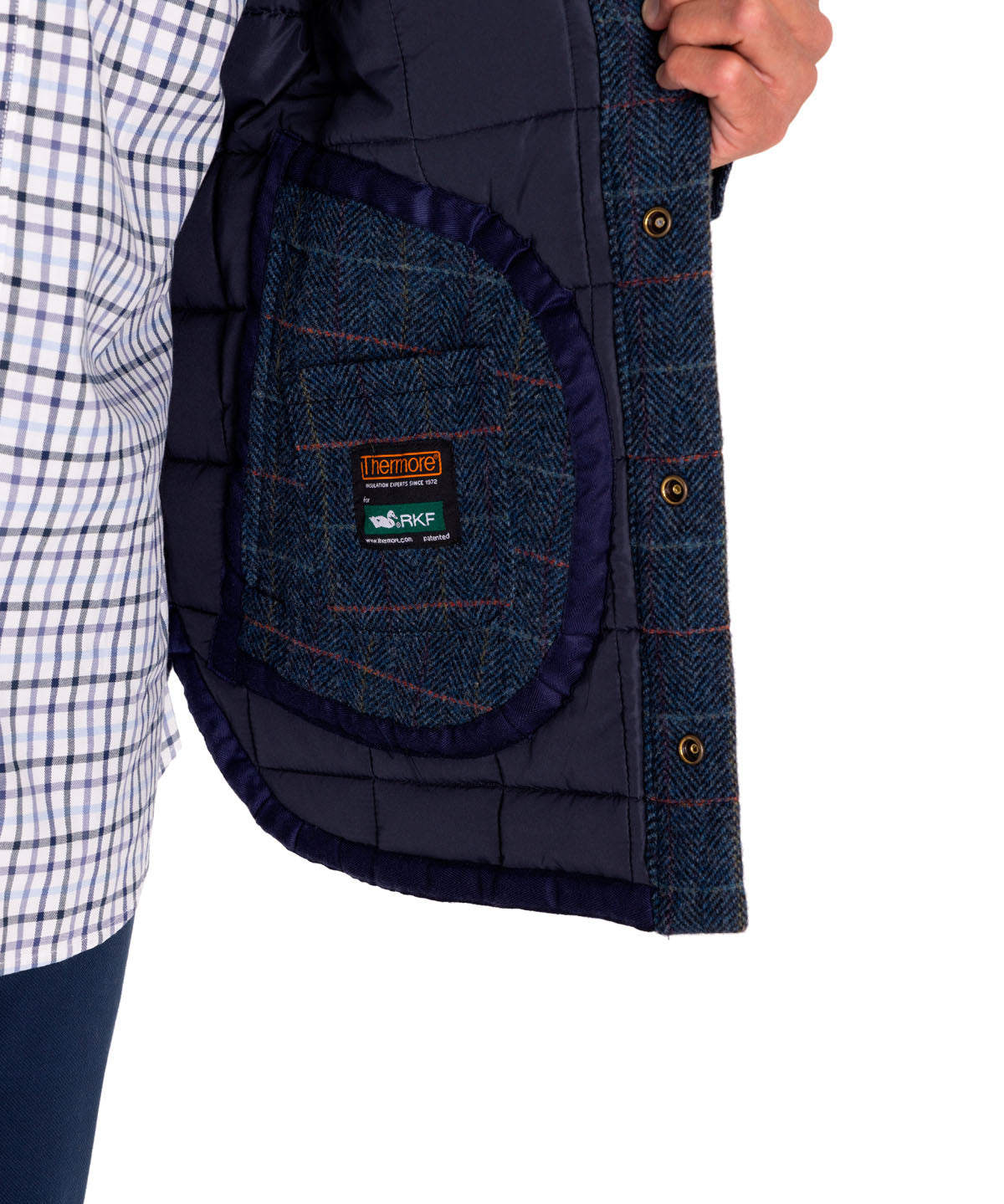 Chaqueta Lana Hombre Lewis Azul Rockford