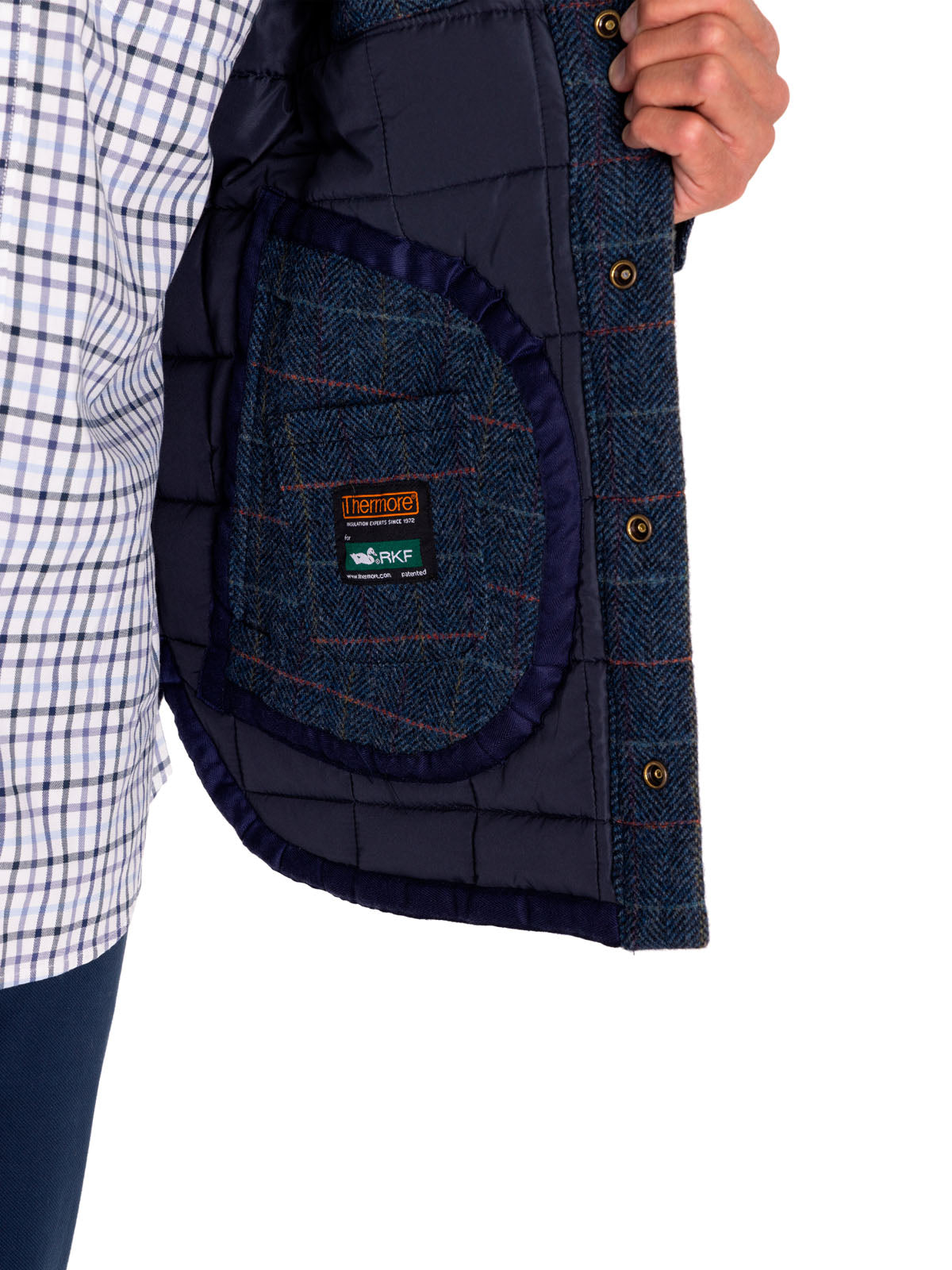 Chaqueta Lana Hombre Lewis Azul Rockford