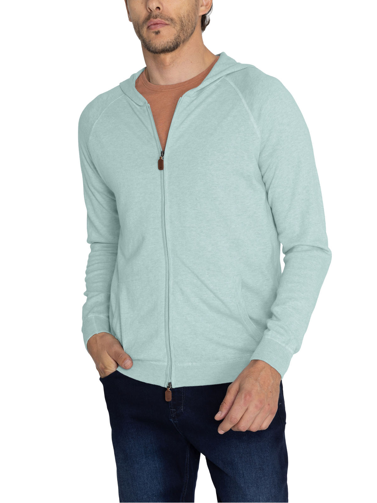 Sweater Algodón Orgánico Hombre Leoini Verde Rockford